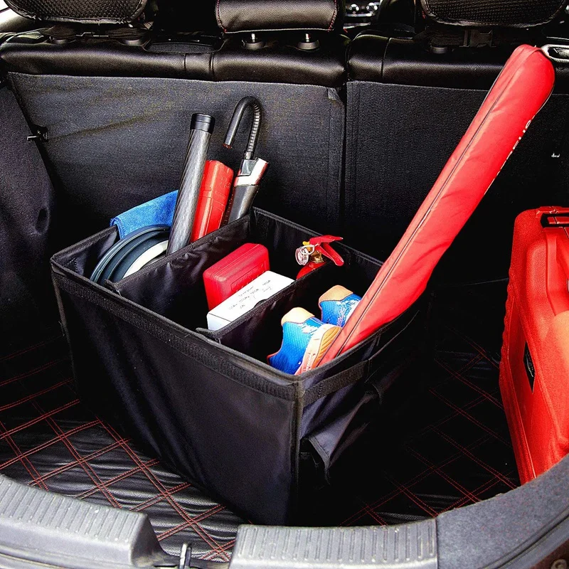 Цена Складной органайзер, Портативная Сумка-держатель, ящик для хранения в багажнике автомобиля, для стола и автомобильных принадлежностей для ...