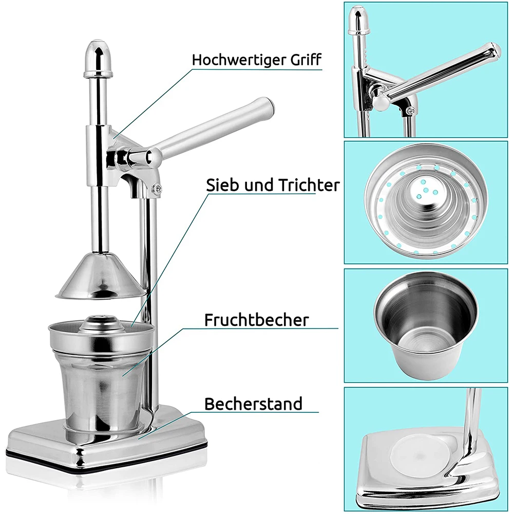 

Manual Juice Lemon Squeezer Aluminum Alloy Hand Pressure Juicer Pomegranate Orange Lemon Sugar Cane Juice Citrus Juicer