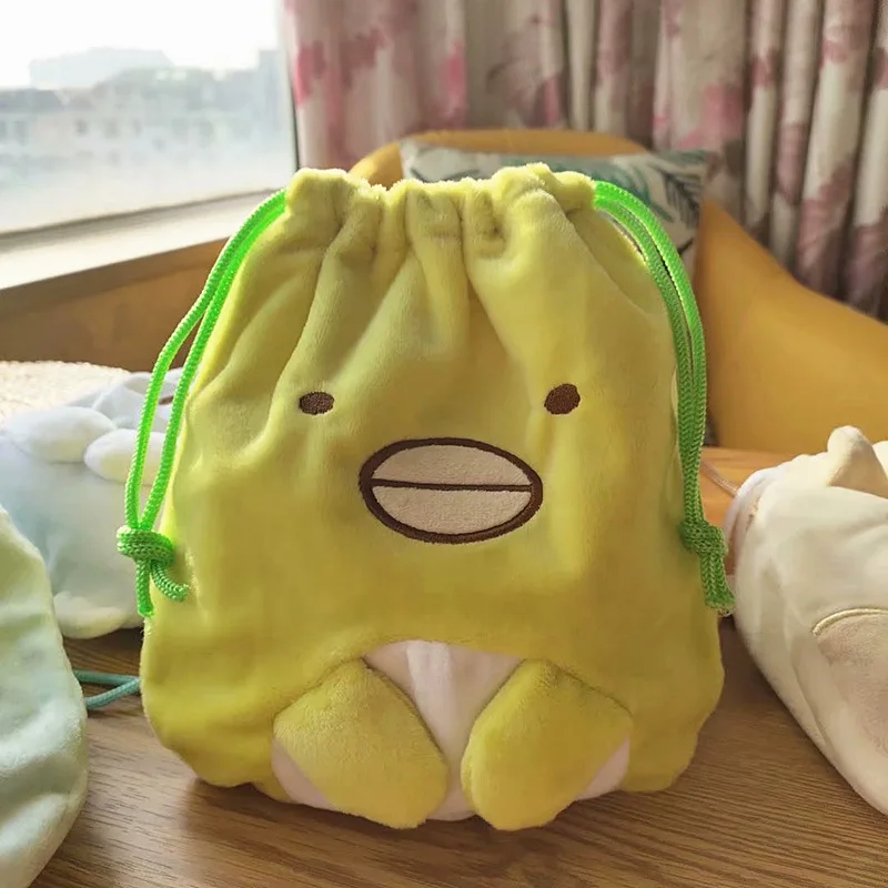Милый японский аниме Sumikko Gurashi уголок био существо сумка на шнурке мультяшный