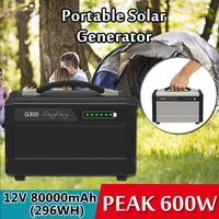 600w 110v220v home portable solar inverter generator pure sine wave ups outdoor camping energy storage power generator station