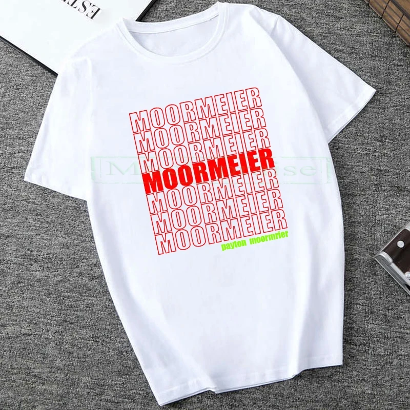 2020 летняя забавная Мужская футболка Payton Moormeier Merch Repeat Graphic модная в стиле хип хоп