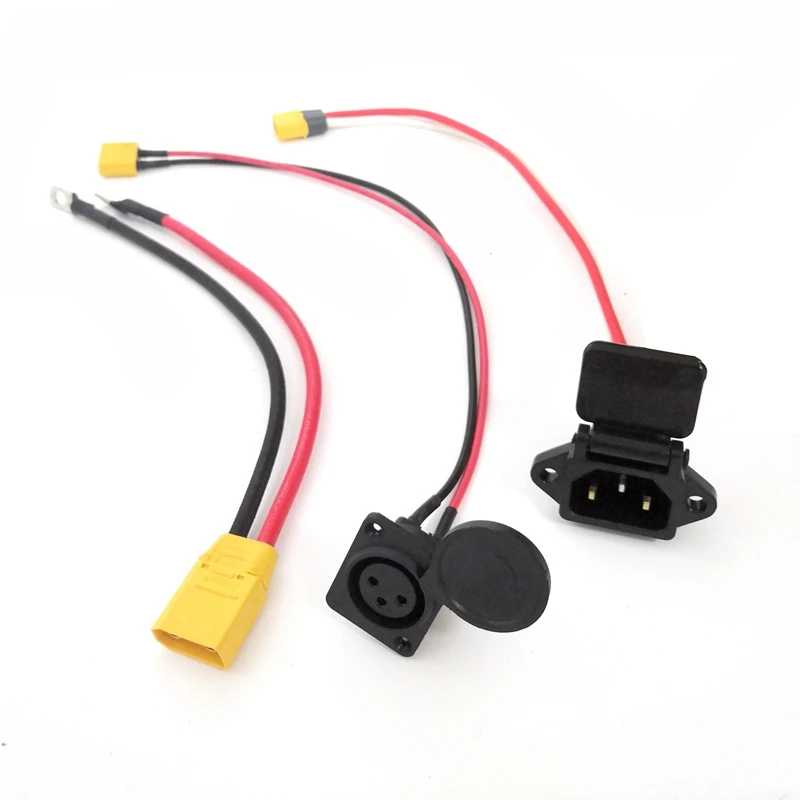 

Ebike Battery Connector Plug Socket Charge Conventor Wire /Discharge Conventor Wire Canon/Three Vertical/XT60/XT90 Charging Plug