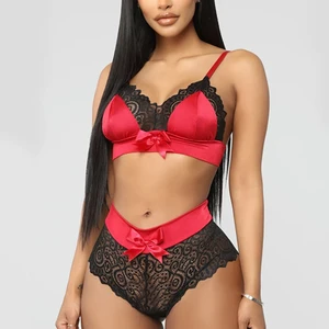 Комплект эротического нижнего белья для женщин, стринги и нижнее белье порно, 2 шт.