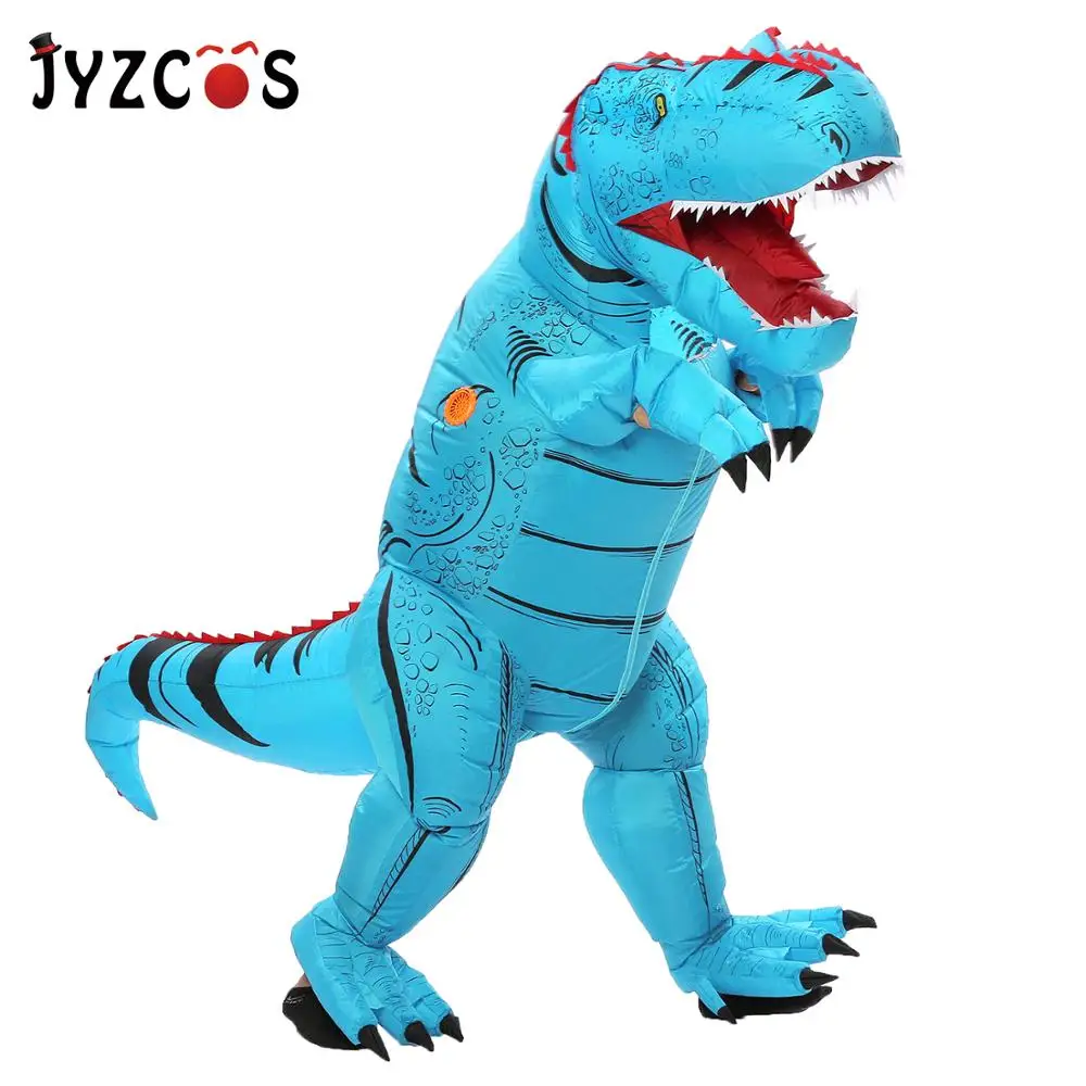 JYZCOS, надувной костюм динозавра для детей и взрослых, костюм ковбоя, единорога, сумо, борца, костюм Пурима, карнавальный костюм на Хэллоуин