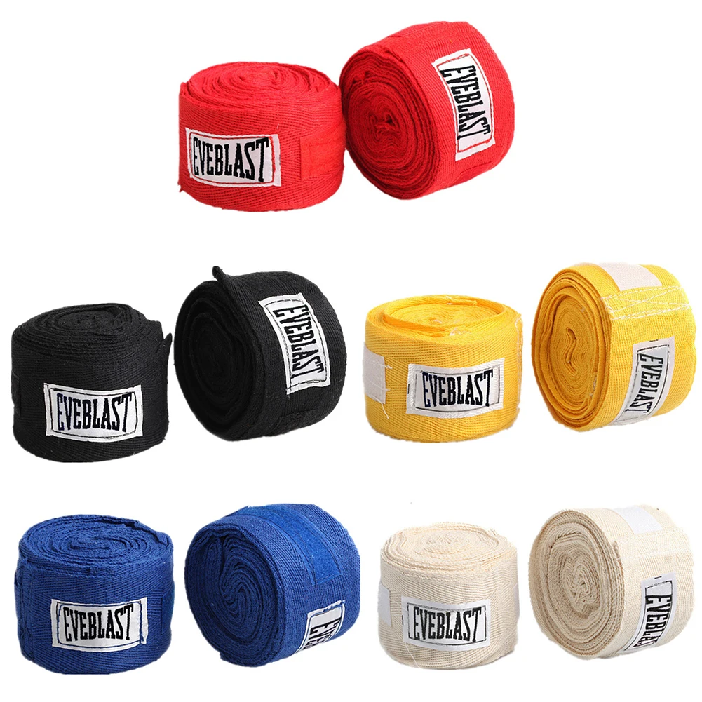 

2 Rolls 3M Cotton Sports Strap Boxing Bandage Sanda Muay Thai Taekwondo Hand Gloves Wraps Boxing Handwraps for Training Bandages