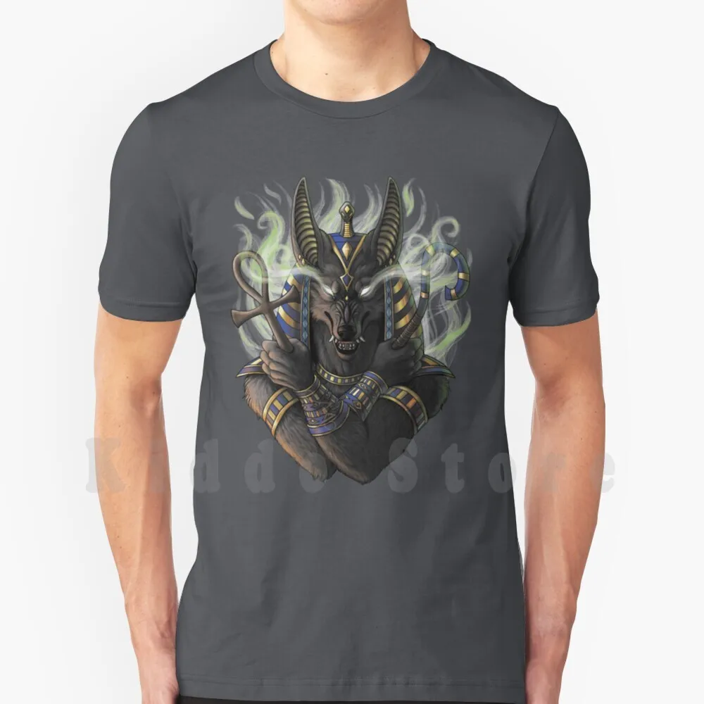 Футболка Anubis мужская хлопковая с принтом крутая тенниска Анубиса Египта