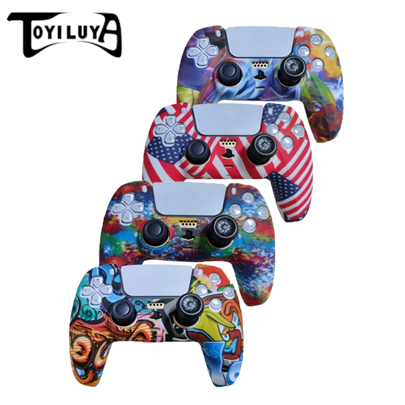 

Мягкий силиконовый резиновый чехол для SONY Playstation 5, PS5, защитный чехол для геймпада PS5