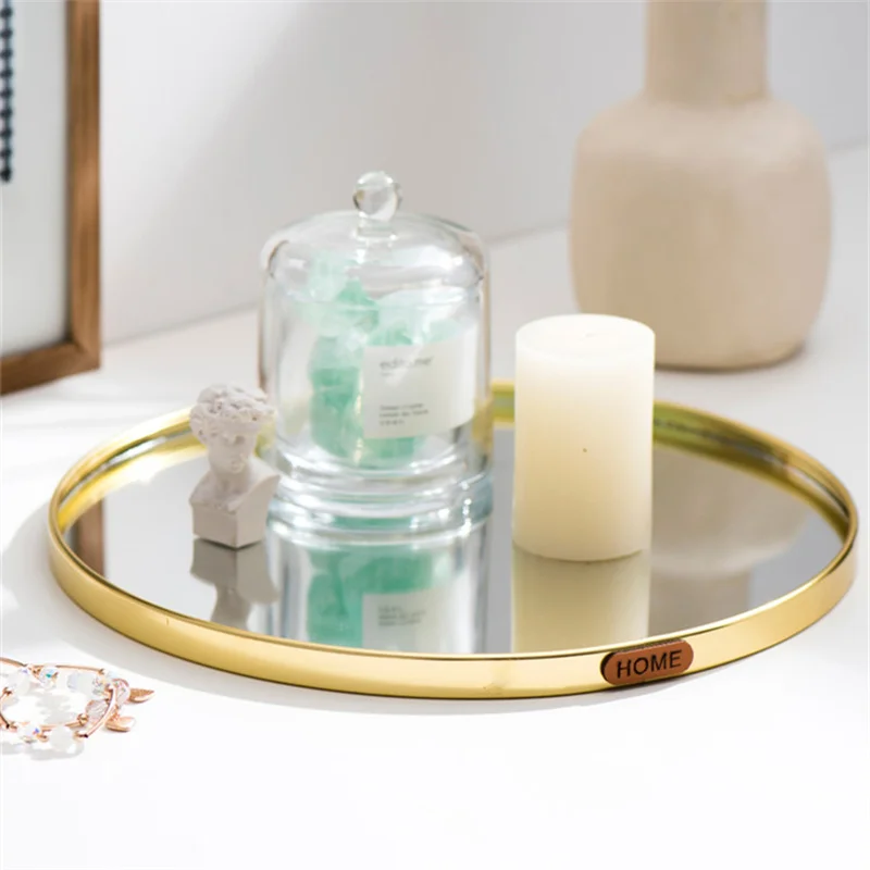 Роскошная металлическая стеклянная тарелка в скандинавском стисветильник