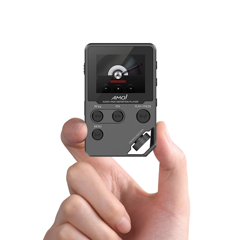 Портативный MP3 HD мини-плеер Amoi C10 Hi-Fi плеер без потерь с поддержкой радио FM TF