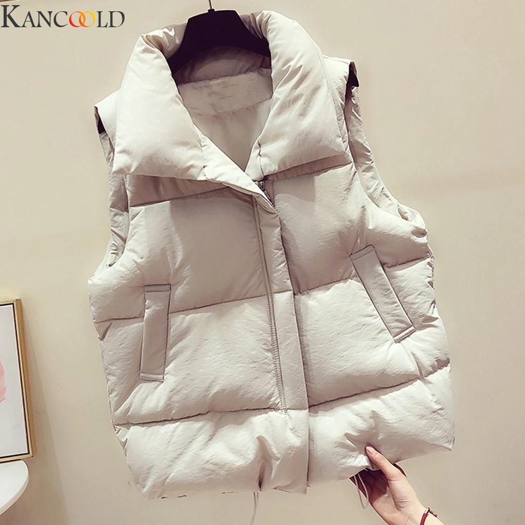 KANCOOLD новинка Модный женский жилет пальто на осень и зиму теплый толстый короткий