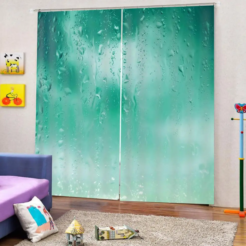 Приморская волна пейзаж окно занавеска цифровая печать для гостиной спальни