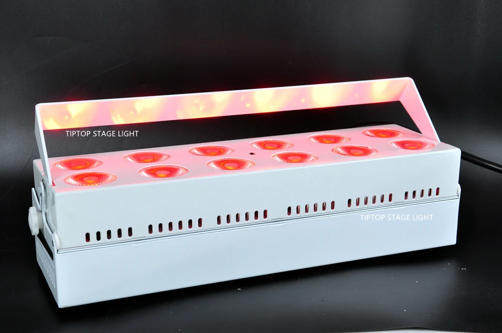 Tiptop сценический прожектор TP-G3037-6IN1 12x18 Вт Tyanshine RGBWA UV 6 цветов DMX батарея беспроводной светодиод настенная шайба Свет белый/черный