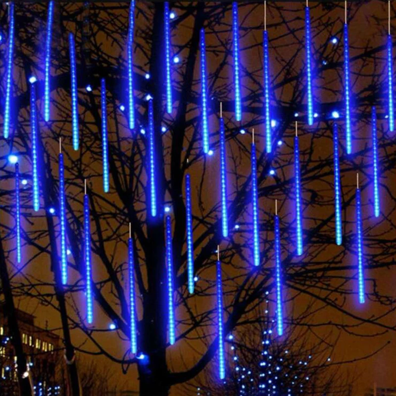 

Meteor Shower Rain Tubes Led Light Lamp Holiday Lights Waterproof 20cm 30cm 50cm EU US Christmas String Light For Wedding Garden