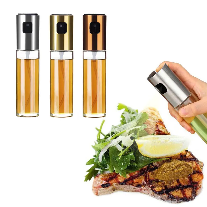 Бутылка для оливкового масла распылитель стеклянный масляный бак герметичный