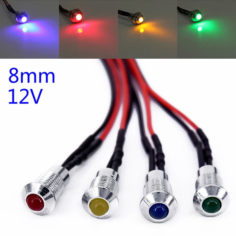 

Spare LED Indicator Lights Parts Mounting Car Truck Accessories Bulb Kit