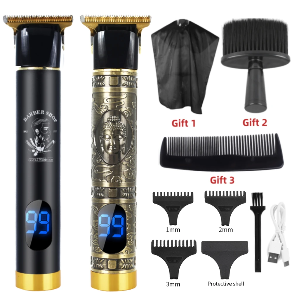 

Electric Barber Hair Clipper Trimmer Cordless Hair Cutting Machine Professional Hair Trimmer For Men 0mm Baldhead Hair Razor