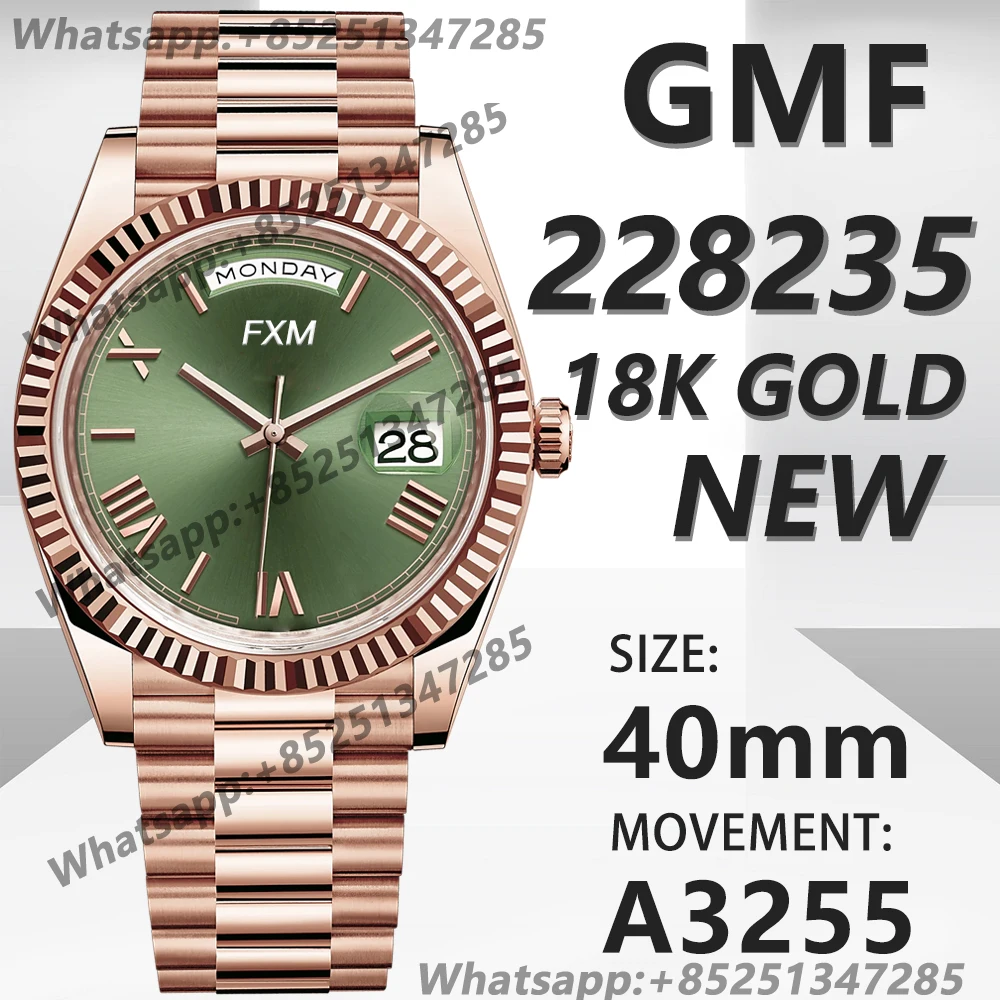 

Men's Automatic Mechanical Top Luxury Brand Day Date 2 228235 40mm 904L GMF AAA Replica Watch Super Clone Sport NOOB VSF Clean