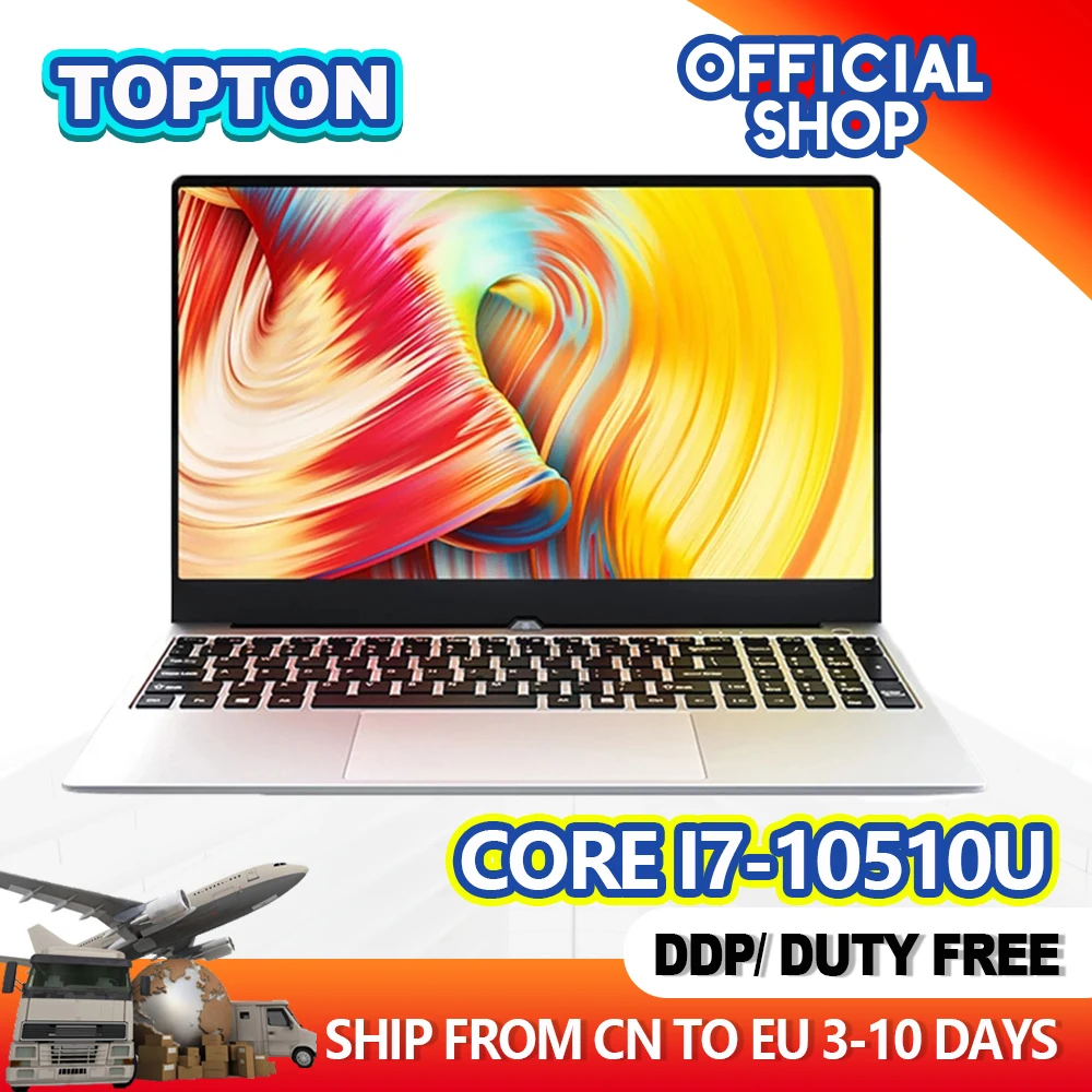 Ноутбук Topton 15 6 дюйма ультратонкий Intel Core i7 10510U|Ноутбуки| |
