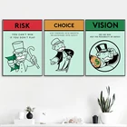 Alec monopies of настольная игра карты искусства стены живопись на холсте, мультфильмы постер и печать картины для украшения дома спальни