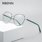 Дизайнерские очки RBENN для чтения кошачий глаз женские, в металлической оправе, с защитой от сисветильник, для женщин + 0,5, 0,75, 1,25, 1,75, 2,25, 2,75, 5,0