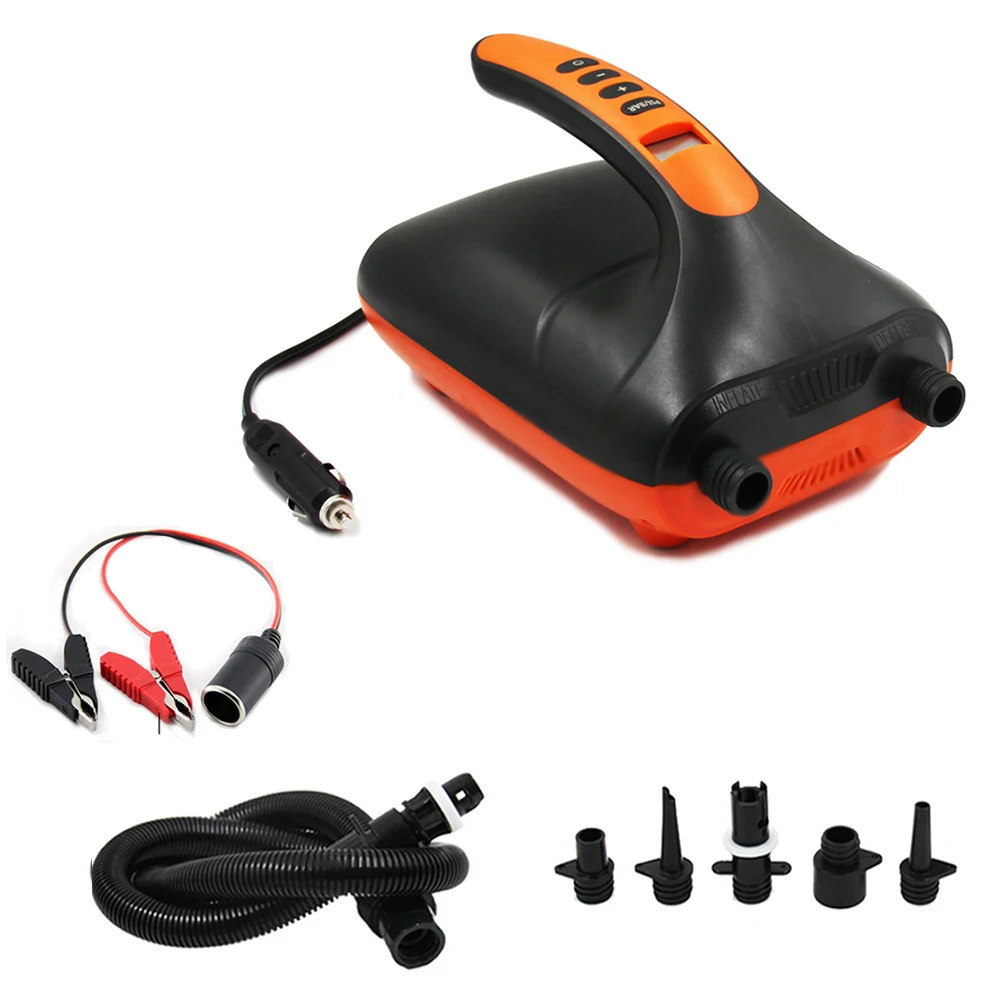 Max 20PSI Inflatable Electric Air Pump High Speed Dual Stage For Outdoor Paddle Board Airbed SUP Paddleboard Inflatable Parts