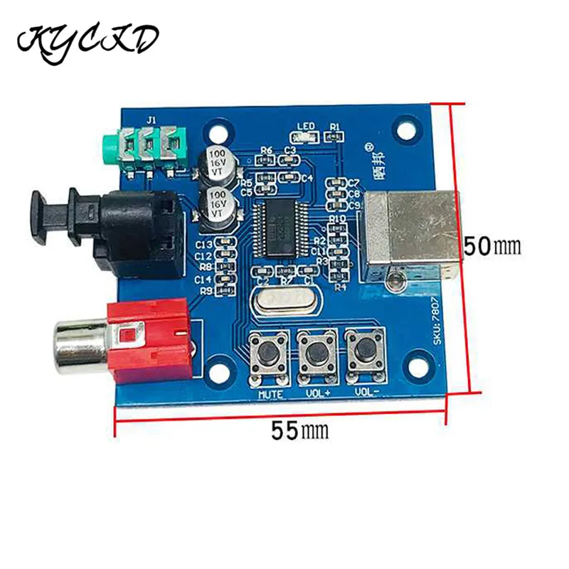 PCM2704 USB DAC плата к SPDIF звуковая карта оптоволоконный коаксиальный 3 5 мм AUX разъем