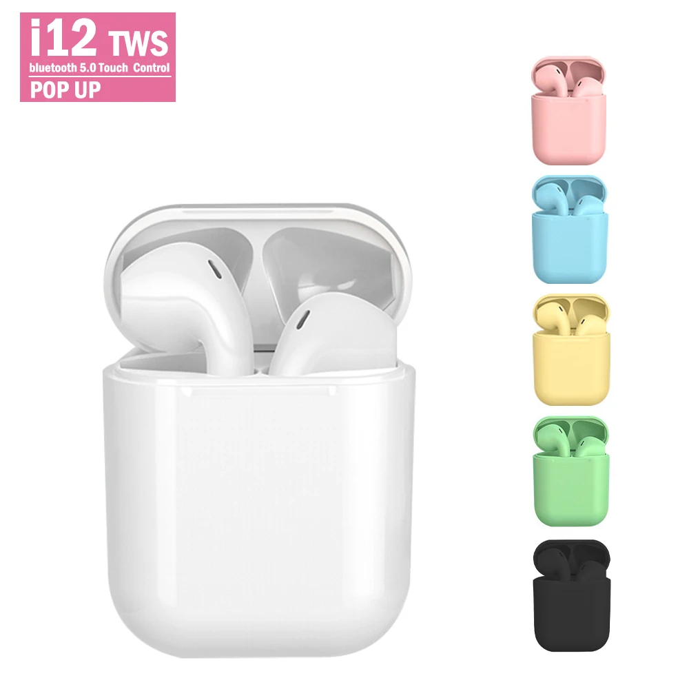 InPods 12 Беспроводные наушники I12 Tws беспроводные Bluetooth гарнитура с микрофоном Auriculars
