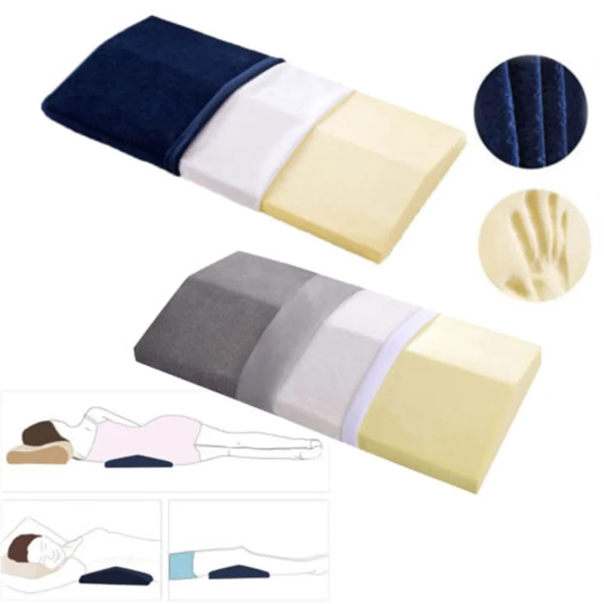 Memory Foam талии Поддержка КЛИН Подушка кровать спальный на ногу с подъемом для