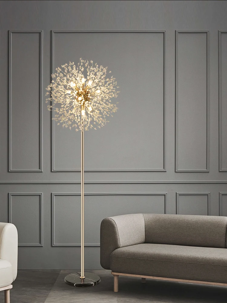 Большая светодиодная Напольная Лампа G9 хрустальный светильник для чтения