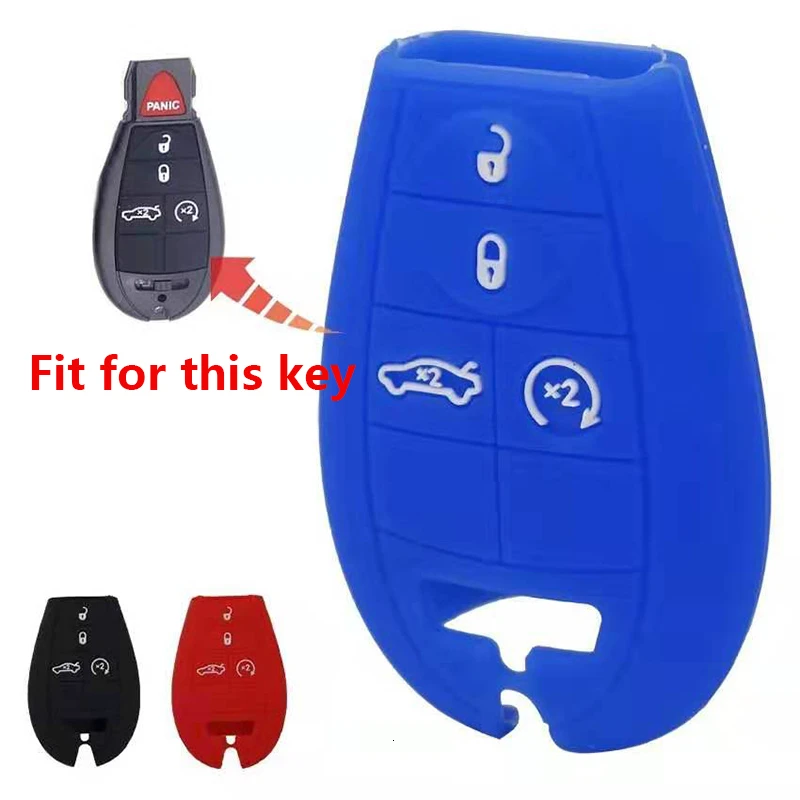 Силиконовый милый чехол для автомобильного ключа Jeep Grand Cherokee Commander Dodge Durango Ram Wrangler