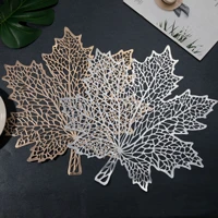 2020 new 1pc pvc hollow insulation coastertable mats home christmas wedding decor heat resistant placemat for dining table