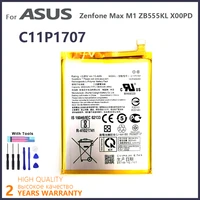 100 original 4000mah c11p1707 battery for asus zenfone max m1 zb555kl x00pd high quality batteries batteria with tools