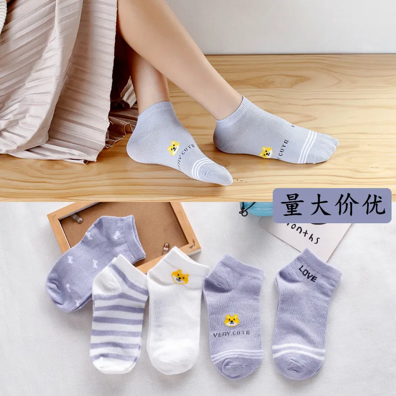

10pairs/lot Summer New Women's Socks Thin Section Shallow Pure Color Non-slip Invisible Socks Men Ins Socks Boat Socks Wholesale