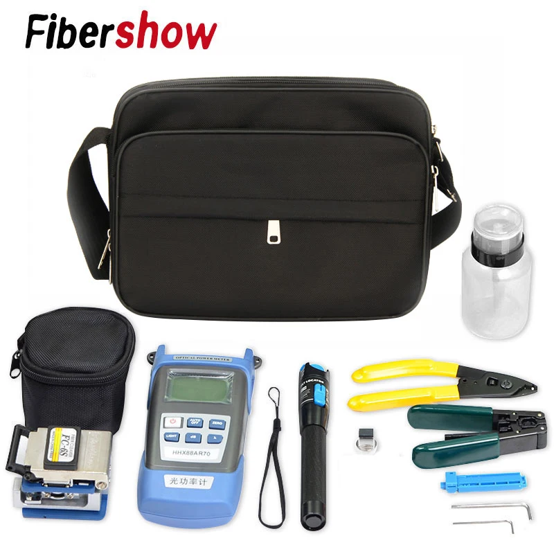 FTTH Набор инструментов для оптического волокна с волоконным клировщиком 70 ~ + 10 дБм