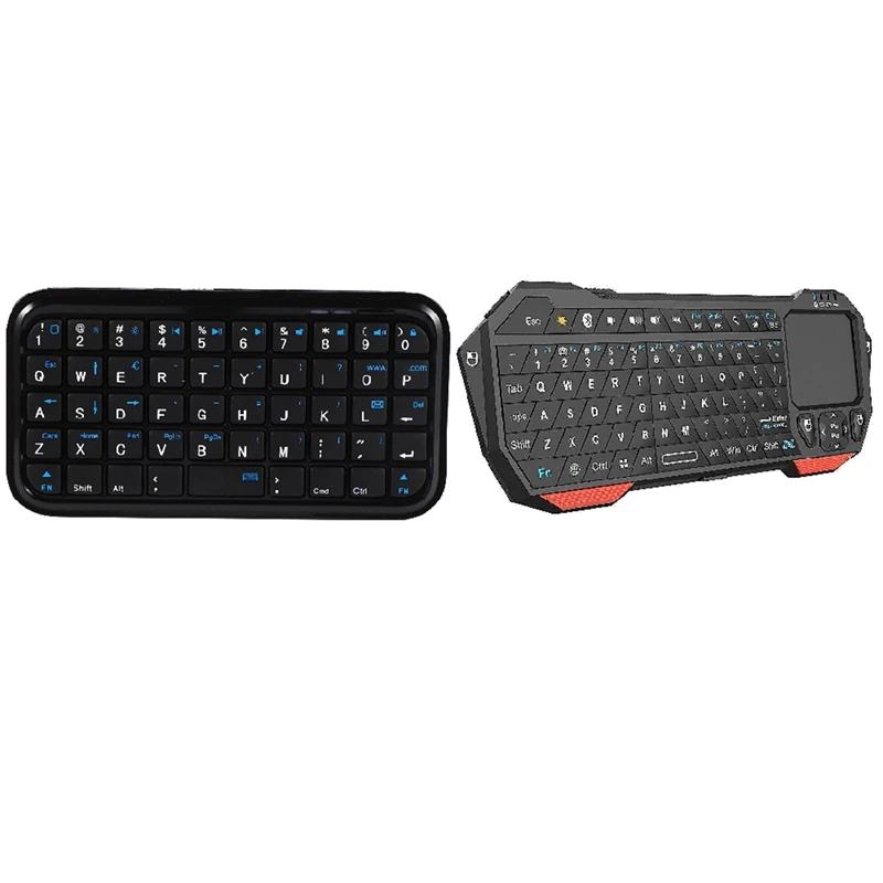 

2 набора, карманная мини-клавиатура Bluetooth для Iphone 4/4S/5/Ipad 2 3 4 с беспроводной клавиатурой с сенсорной панелью для ПК