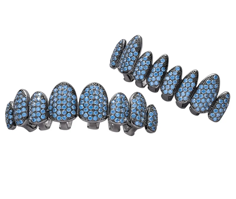 Хип-хоп кубические циркониевые Зубные коронки рот панковские зубные колпачки