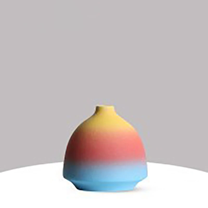 

Rainbow Ceramic Vase Home Decor Modern Vases with Flowers Table Decoration Living Room Vases Decoration Household Christmas Gift