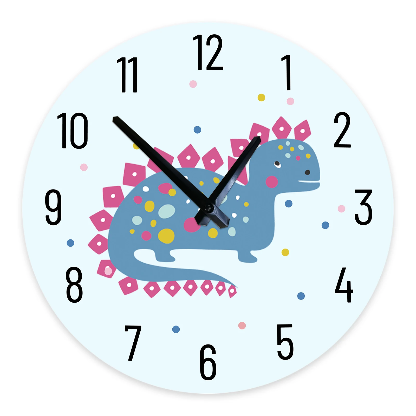 

Cartoon Crocodile Wooden Wall Clock Nordic Simple Children Room Home Decor Modern Silent Quartz Wood Wall Clock for Living Room