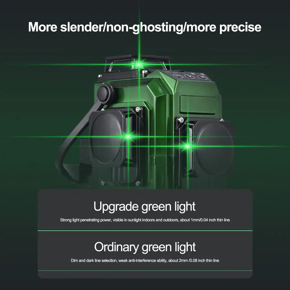 Лазерный уровень 16-линейный инфракрасный мощный светильник с дистанционным