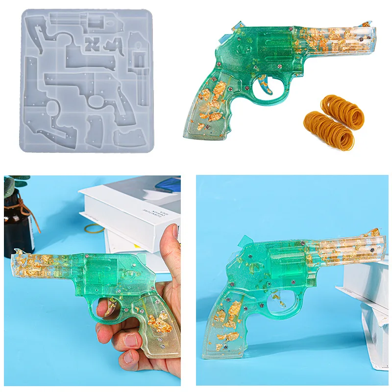 

Epoxy Mold Epoxy Revolver Rubber Mold Shape Mold Silicone Mold Handmade Soap DIY Jewelry