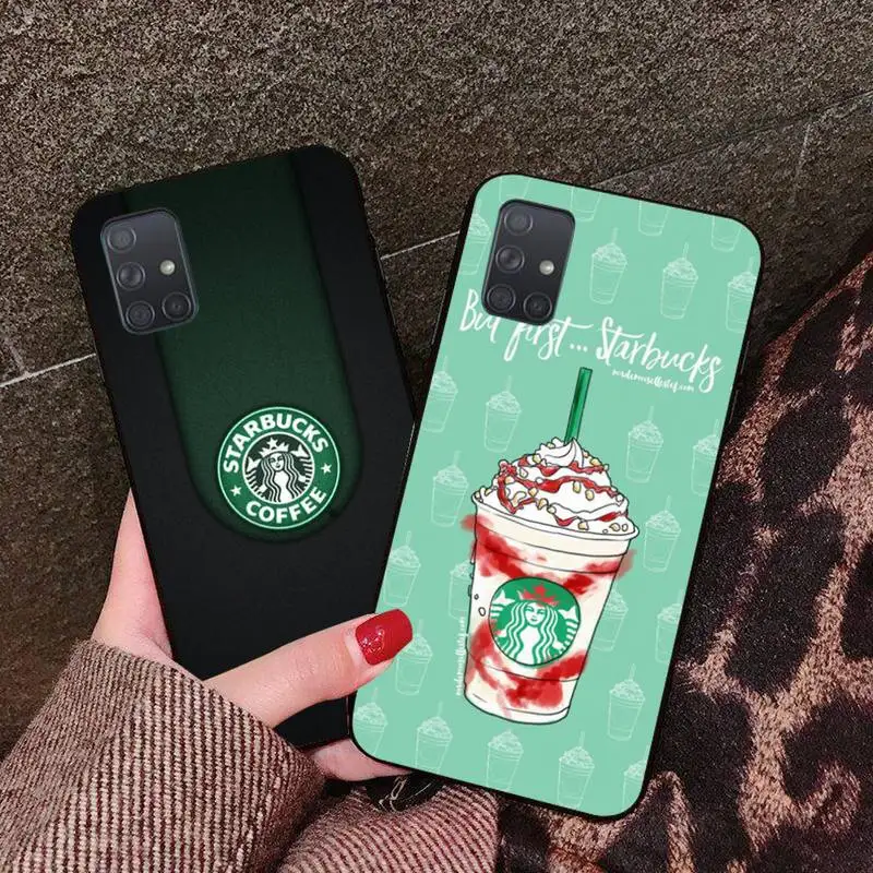 

YJZFDYRM Hot selling Coffee brand Phone Case Capa For Samsung Galaxy A01 A11 A31 A81 A10 A20 A30 A40 A50 A70 A80 A71 A91 A51