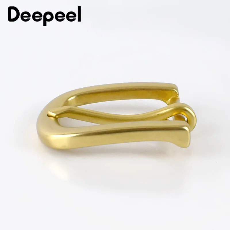 Deepeel 30 мм Ширина Чистая латунь пряжки ремня для мужчин и женщин женские ремни
