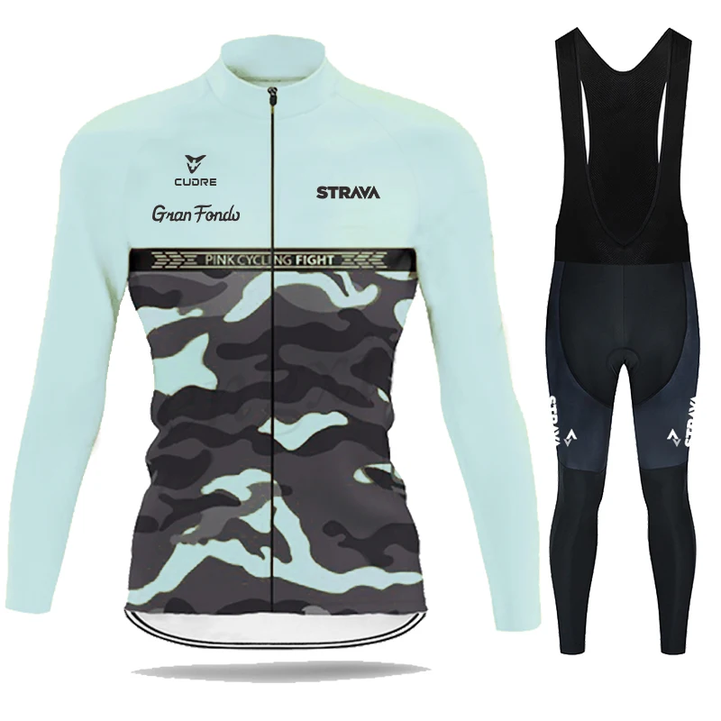 Трикотажный комплект одежды STRAVA мужской с длинным рукавом дышащий для