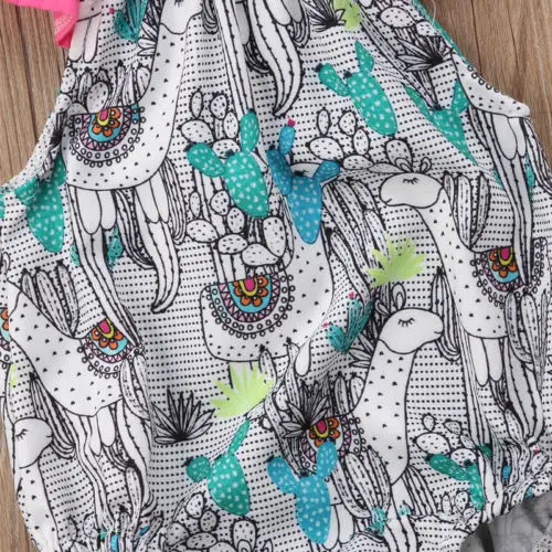 Summer New Cute Baby Girls Floral Romper Sleeveless Jumpsuit Toddler One-Pieces Kids Clothes Casual Sunsuit Outfits 0-24M | Детская