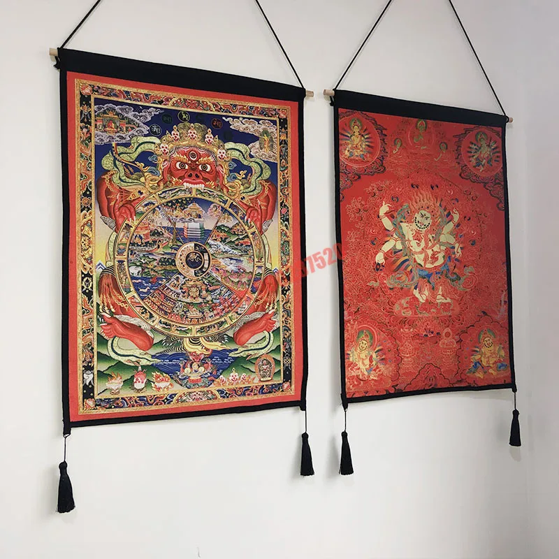 Обои в китайском стиле Bodhisattva живопись танка украшение для стены гостиной дивана
