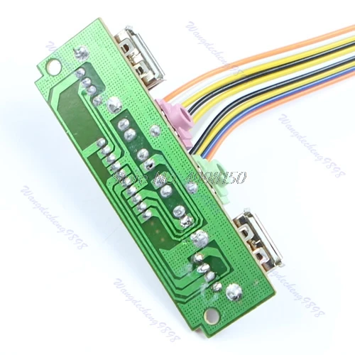 ПК чехол для компьютера Передняя панель USB Аудио Микрофон Кабель наушников