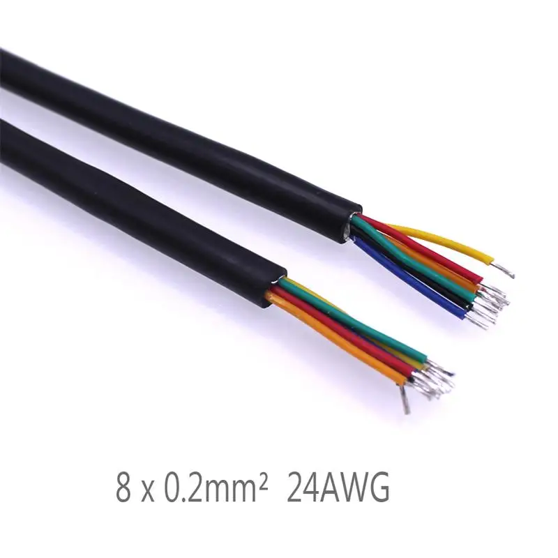 2pin/3pin 18AWG 4pin 20 AWG 5/6pin 22AWG 8pin черный цвет мужской и женский водонепроницаемый разъем