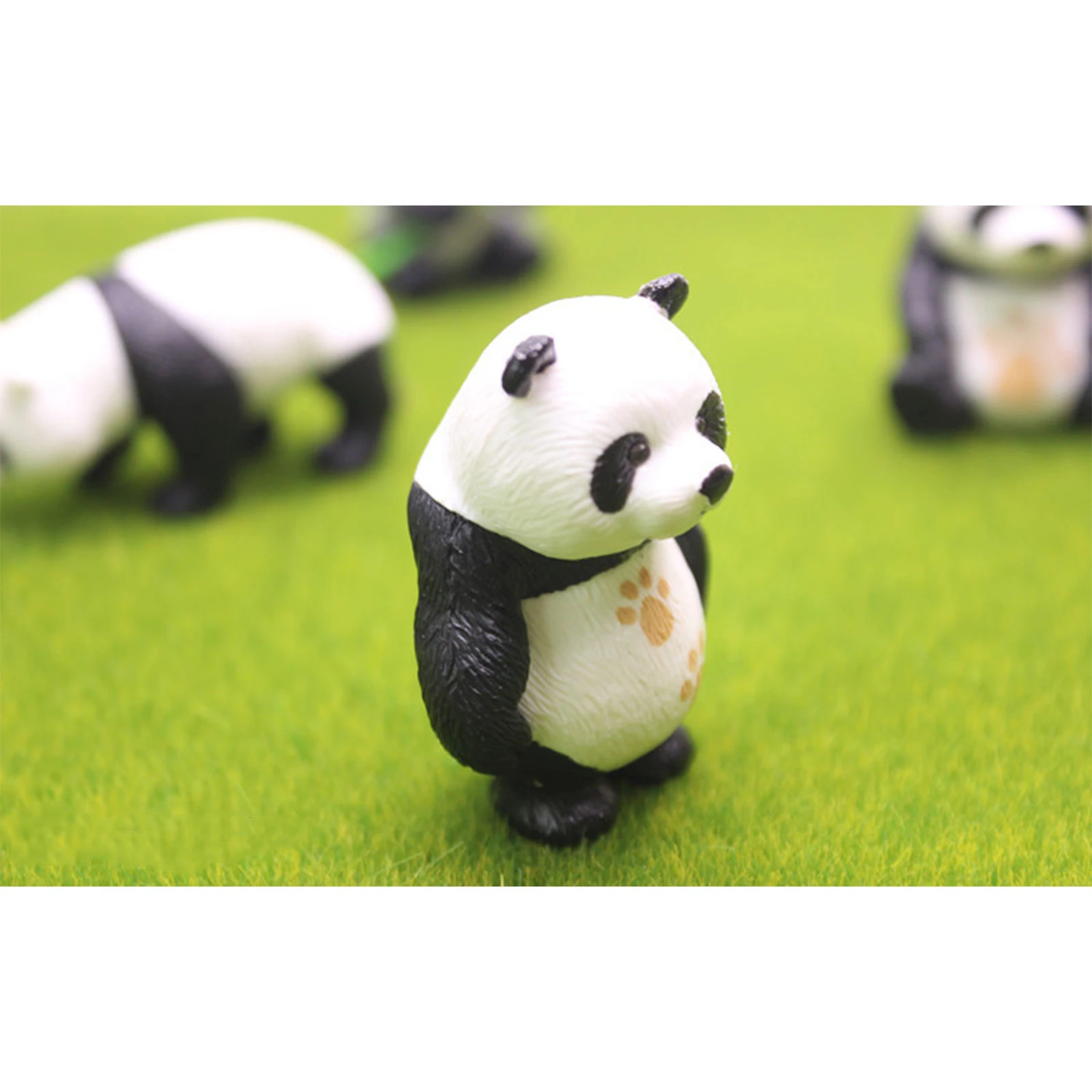 4 шт./компл. с милой пандой фигурка из ПВХ Забавный украшение для сказочного сада