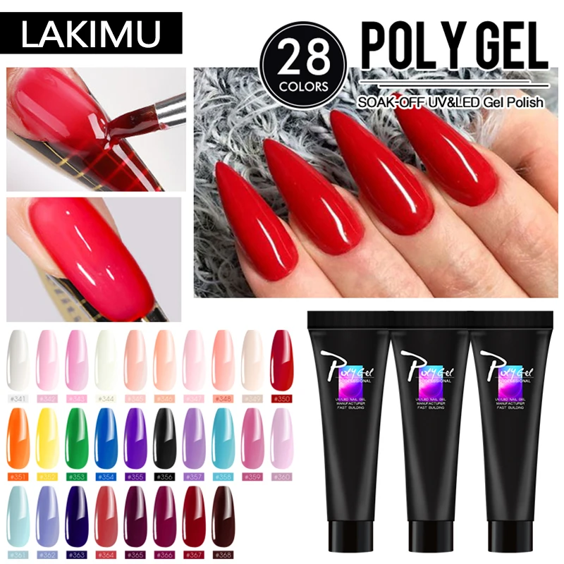 Акрил поли гель лак набор прозрачный УФ Лаки для ногтей наклейки комплект Quick