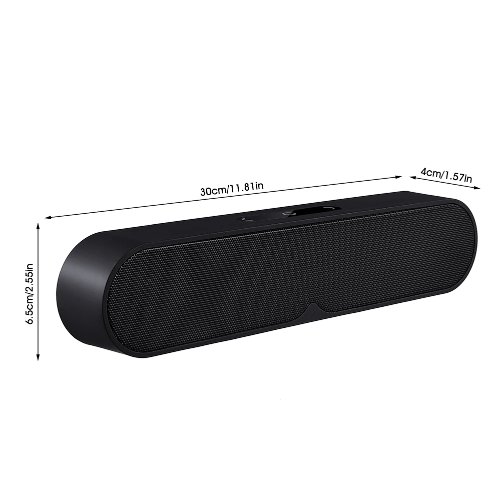 

Portable Mini Bluetooth Speaker Stereo Sound with Mic 2200mAh Battery Supports USB/TF Card/AUX